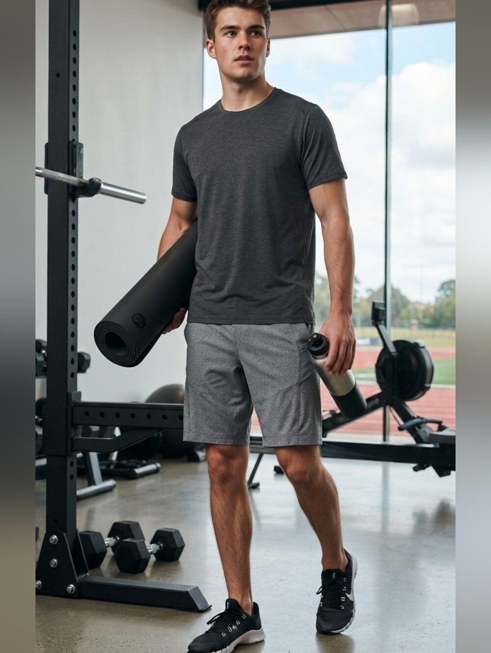 LULULEMON Men's Gray Shorts Sz Medium